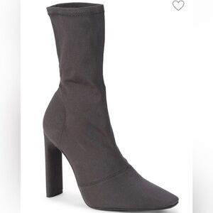 Season 6 110mm Heel Graphite Stretch Canvas Sock Boots